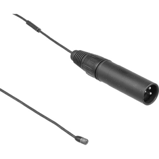 Sennheiser MKE2-P-K Complete MKE2 omni lavalier kit featuring MKE2 Gold with integrated phantom-power adapter (XLR) for hard-wired applications. Kit includes accessories.