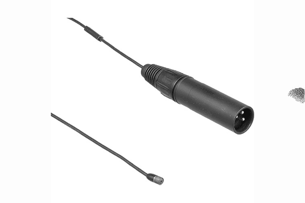 Sennheiser MKE2-P-K Complete MKE2 omni lavalier kit featuring MKE2 Gold with integrated phantom-power adapter (XLR) for hard-wired applications. Kit includes accessories.