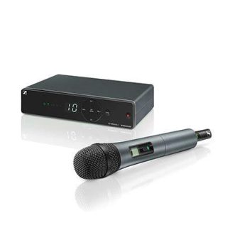 Sennheiser XSW 1-835-A Wireless vocal set. Includes (1) EM XSW 1, (1) SKM 835 XSW (cardioid, dynamic) (1) NT 12-5 CW and (1) MZQ 1 clip, frequency range: A (548 - 572 MHz)