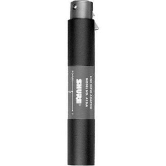 Shure A15LA Line Adapter–Converts Balanced Line Level Signals to Microphone Level (50dB Attenuation)