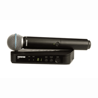 Shure BLX24/B58 Vocal System with (1) BLX4 Wireless Receiver and (1) Handheld Transmitter with BETA 58 Microphone