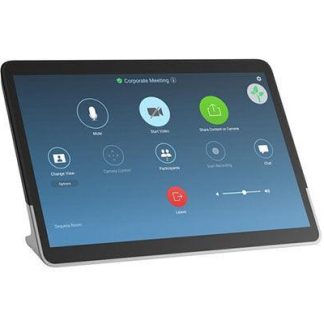 Shure CONTROL1 10 inch PoE+ powered LED Touch Display with table stand. Includes 15 ft CAT6 cable