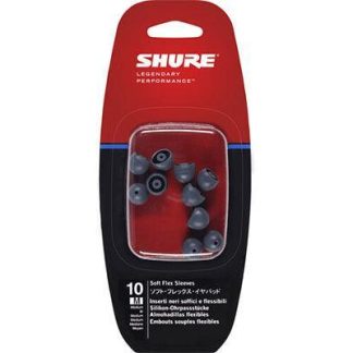 Shure EASFX1-10M Medium soft flex sleeves for SE115, SE315, SE425 and SE535 earphones (5 pair)
