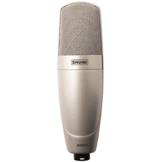 Shure KSM32/SL Cardioid Studio Condenser Microphone–Studio Model (Champagne), with A32SM and Aluminum Case