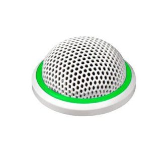 Shure MX395W/C-LED Microflex Low-Profile Cardioid Boundary Microphone with Logic-Control LED for Installs (White)