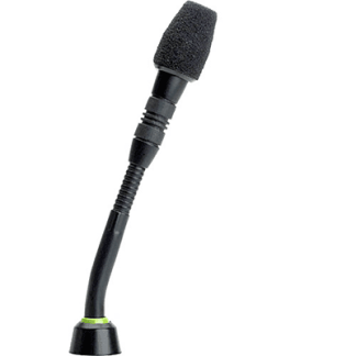 Shure MX405RLP/C 5" Shock-Mounted Gooseneck Mic with Cardioid Capsule, No Preamp, and Red LED Ring on Top (Black)