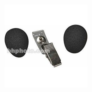 Shure RK318WS Black Foam Windscreens and Clothing Clip for all WH10, WH20 Headworn Microphones (Contains Two)
