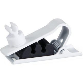 Shure RPMDL4DTC/W DUAL TIE CLIP, WHITE, QTY. 3