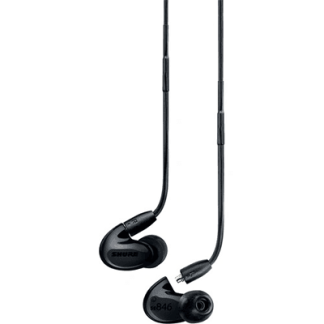 Shure SE846 Sound Isolating Earphones with RMCE-UNI Cable (Black) - SE846BABK+UNI
