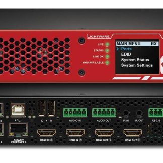 Lightware UBEX-Pro20-HDMI-F120 RED 2MM Optical AV Over IP Video System for 10G Networks - 91820202