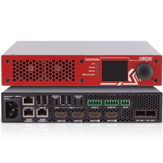 Lightware UBEX-Pro20-HDMI-F130 RED 2xCAT Optical AV Over IP Video System for 10G Networks with Full USB 2.0 support - 91820407
