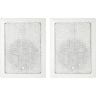 JBL Control 126W 6.5" 2-Way 100W In-Wall 8-Ohm Installation Speakers (Pair, White)