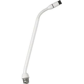 Shure MX410WRLP/N 10" Gooseneck Mic with No Capsule, No Preamp, and Red LED Ring on Top (White)