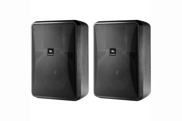 JBL CONTROL 28-1L High Output Indoor/Outdoor Background/Foreground Speaker (Pair, Black)