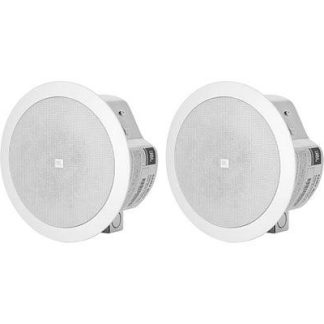 JBL Control 24C Micro 4.5" 2-Way 30W Low-Profile Ceiling Speaker (Pair, White)