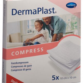 Dermaplast Kompressen 10x10cm 8-fach 5 x 2 Stk