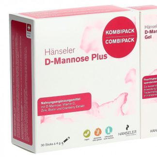 Hänseler Kombi D-Mannose Plus + Gel 30 Sticks à 4g + 30ml