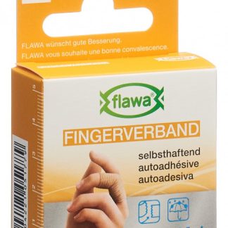 Flawa Fingerverband selbsthaftend 2.5cmx4.5m hautfarbig