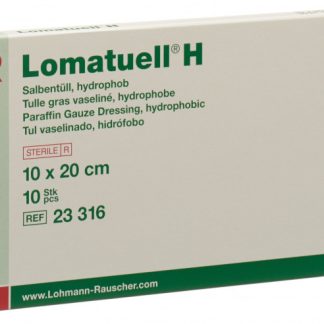 Lomatuell H Salbentüll 10x20cm steril 10 Stk