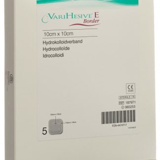 VARIHESIVE E BORDER Verband 10x10/14x14cm 5 Stk
