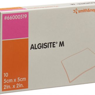 Algisite M Alginat Kompressen 5x5cm 10 Stk