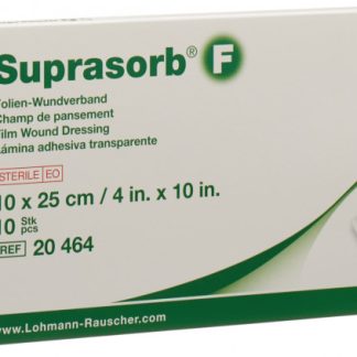 Suprasorb F Folien-Wundverband 10x25cm steril 10 Stk x 2Stk