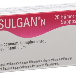 SULGAN N 20 Hämorridal-Suppositorien
