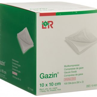 Gazin Mullkompressen 10x10cm 8fach steril 50 x 2 Stk