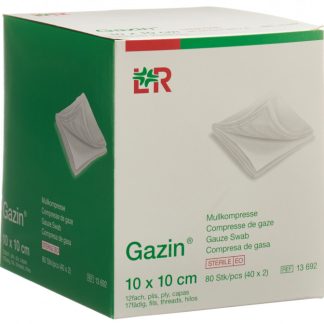 Gazin Mullkompressen 10x10cm 12fach steril 40 x 2 Stk