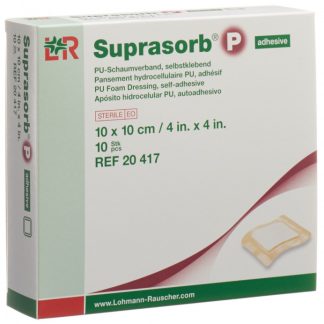 Suprasorb P Schaumverband 10x10cm selbstklebend 10 Stk