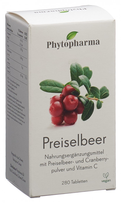 Phytopharma Preiselbeer Tabl 280 Stk