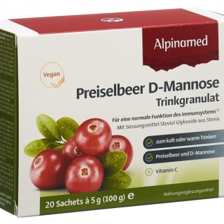 ALPINAMED Preiselbeer D-Mannose Trinkgranulat 20 Sachets à 5 g