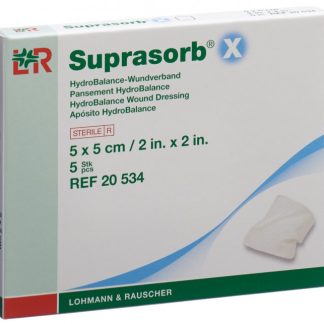 Suprasorb X HydroBalance-Wundverband 5x5cm steril 5 Stk