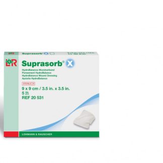 Suprasorb X HydroBalance-Wundverband 9x9cm steril 5 Stk