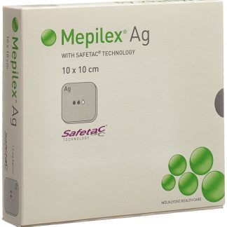 Mepilex Ag Schaumverband Safetac 10x10cm Silicone 5 Stk
