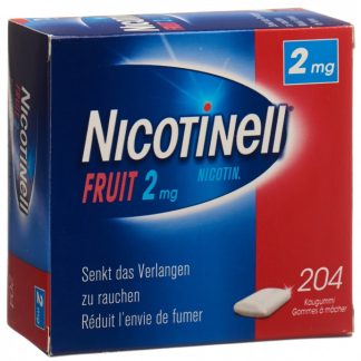 NICOTINELL FRUIT 2 mg 204 Kaugummi