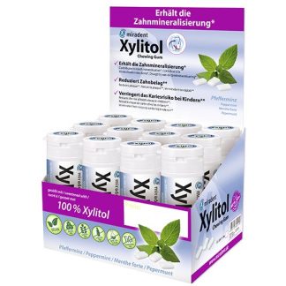 Miradent Xylitol Kaugummi Mint 12 x 30 Stk
