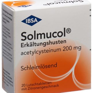 Solmucol 200 Erkältungshusten 20 Lutschtabletten mit Zitronengeschmack