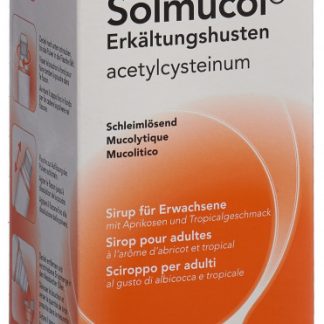 Solmucol Erkältungshusten 180 ml Sirup für Erwachsen mit Aprikosengeschmack