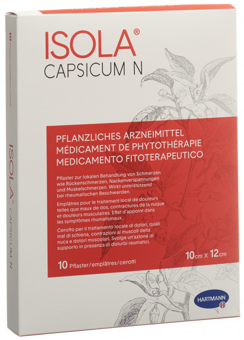 ISOLA CAPSICUM N 10 Pflaster 10 cm x 12 cm
