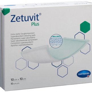 Zetuvit Plus Absorptionsverband 10x10cm 10 Stk