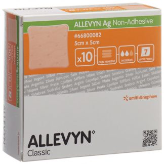 Allevyn Ag Non-Adhesive Wundkompresse 5x5cm 10 Stk