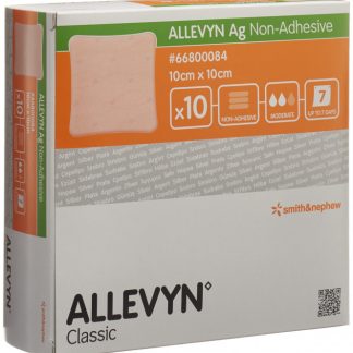 Allevyn Ag Non-Adhesive Wundkompresse 10x10cm 10 Stk