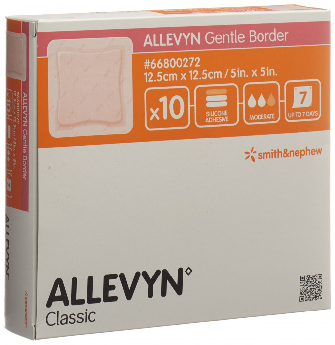 Allevyn Gentle Border Wundverband 12.5x12.5cm 10 Stk