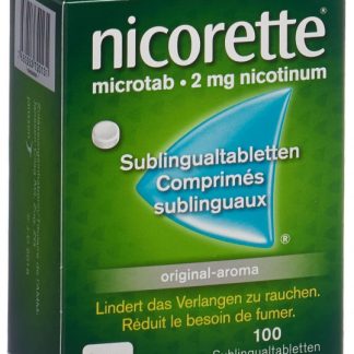 nicorette microtab original-aroma 2 mg 100 Sublingualtabletten