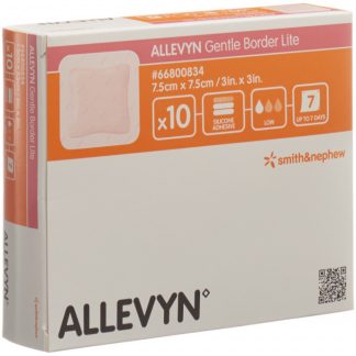 Allevyn Gentle Border Lite 7.5x7.5cm 10 Stk