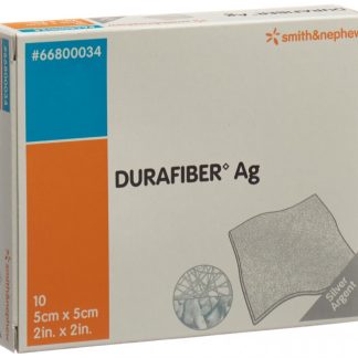 Durafiber AG Wundauflage 5x5cm steril 10 Stk