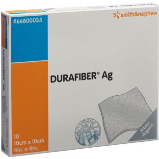Durafiber AG Wundauflage 10x10cm steril 10 Stk