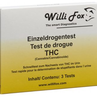 Willi Fox Einzeldrogentest THC Urin 3 Stück