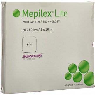 Mepilex Lite Absorptionsverband 20x50cm Silikon 4 Stk